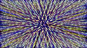 3D Animated Rainbow Particles And Lines Background 02. 4K video