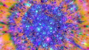 3D Animation of Abstract Rotating Particles. video