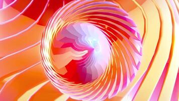 3D Animation of Background Rotation of Abstract Floating Objects 03. 4K video