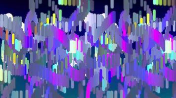 3D Colorful Floating Soaring Rotating Particles 02. 4K video