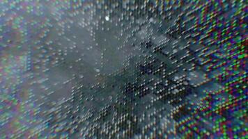 3D Animated Colorful Changing Hexagon Background. 4K video