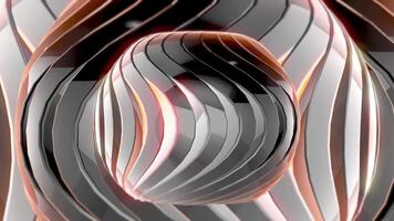 3D Animation of Background Rotation of Abstract Floating Objects . 4K video