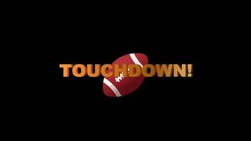 Touchdown Celebration Animation Loop On Alpha video