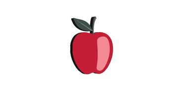 Animation of 3D apple icon with 4K quality video