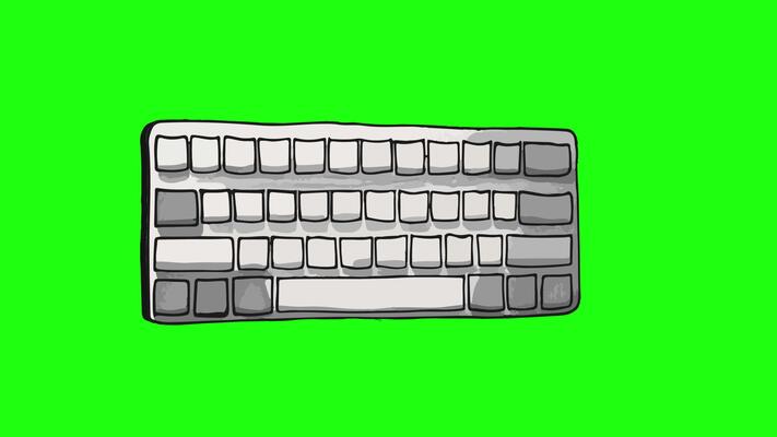 Animated Keyboard Stock Video Footage for Free Download