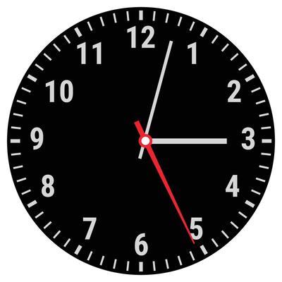 Analog Clock Clipart Vector Art Icons And Graphics For Free Download Wall Clock Isolated On White Vector