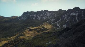 A view of a mountain range from a plane video