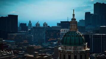 Capture the mesmerizing view of a bustling metropolis video