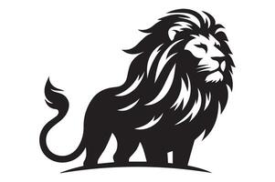 Lion illustration, simple Art style, eps download vector