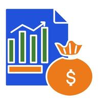 Statement Icon. Personal finance icon. Flat icon style vector