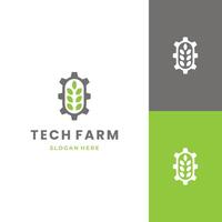 agro technology logo design simple and modern logo template vector
