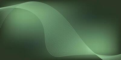 Minimal Green and White Abstract Lines vector