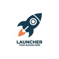 Abstract Rocket with Clean Lines vector