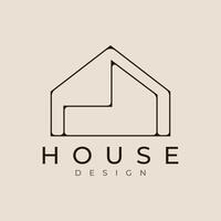 house logo icon and symbol template illustration minimalist design. vector