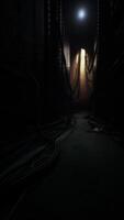 Dark Tunnel With Light at End video