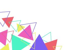 Geometric Triangle Abstract Frame Background vector