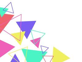 Abstract Geometric Triangle vector