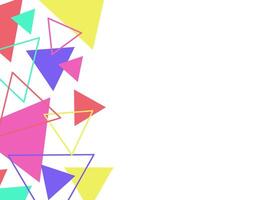Triangle Geometric Abstract Frame Background vector
