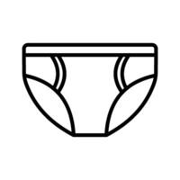 brief underwear icon design template vector