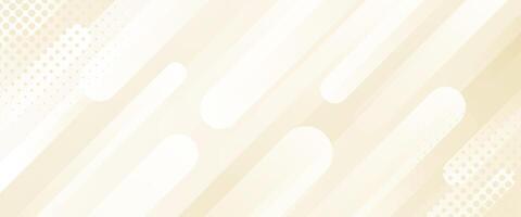 Beige abstract dynamic banner background with halftones. Gradient texture with smooth stripes vector