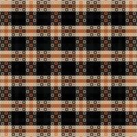 Plaid With Night Color Pattern. vector