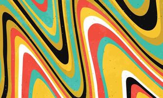 Abstract flat psychedelic groovy background. vector