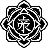 Karuna power icon in solid style vector