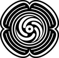 Healing wave icon in filled style vector