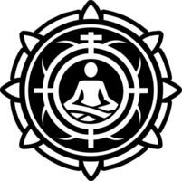 Enlightenment icon in filled style vector