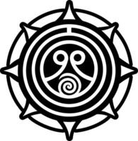 Elemental symbol icon in filled style vector