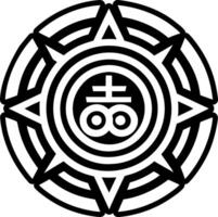 Power reiki icon in filled style vector
