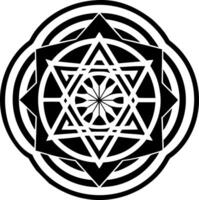 Geometry symbol icon in filled style vector