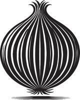 Inspiring onion bulb shadow artwork on a pristine white surface vector
