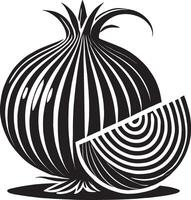 Textured onion bulb illustration on a pure white background vector