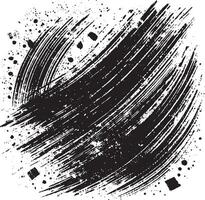 Intricate black stroke artwork on clean white background vector