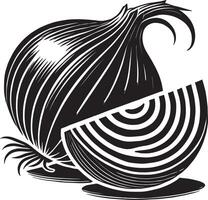 Intricate onion bulb shape design on a clean white canvas vector
