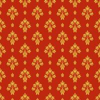 Graphic modern pattern. Seamless background. Abstract pattern in Arabian style. yellow texture on red background. vector