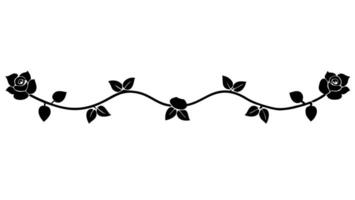 Free botanical illustrations of floral ornaments. vector