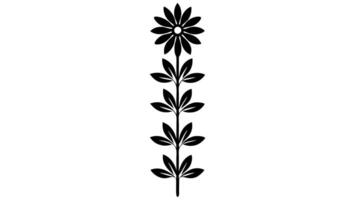 Free floral ornament silhouettes for decoration and design use. vector