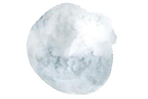 Cold tone watercolor round shapes with texture paper vector