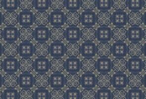 Grey and yellow floral fabric design pattern vector