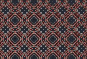 Red and grey color fabric design pattern vector