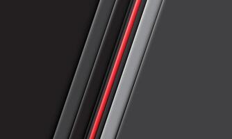 Abstract red grey lines slash dynamic geometric design modern luxury futuristic technology creative background vector