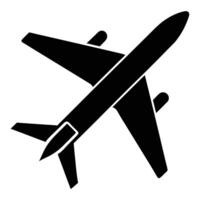 Side View Airplane Icon vector