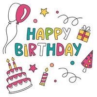 designs happy birthday card with vector