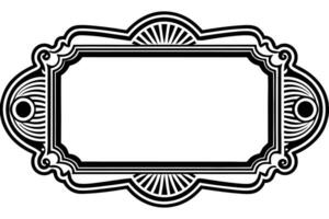 black and white illustration of frame vector