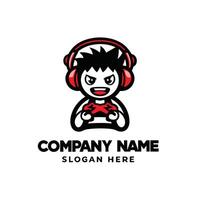 a cartoon character holding a game controller vector