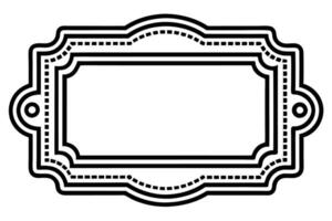black and white illustration of a frame vector