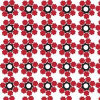 Red and Black Floral Pattern Design for Backgrounds and Textiles vector