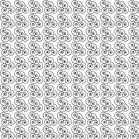 Intricate Black and White Swirl Pattern with Detailed Repeating Design vector